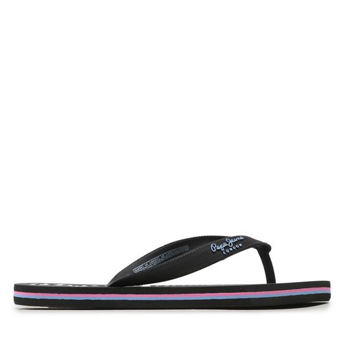 Tongs Pepe Jeans Bay Beach Claic Brand W PLS70143 Black 999 - Chaussures.fr - Modalova