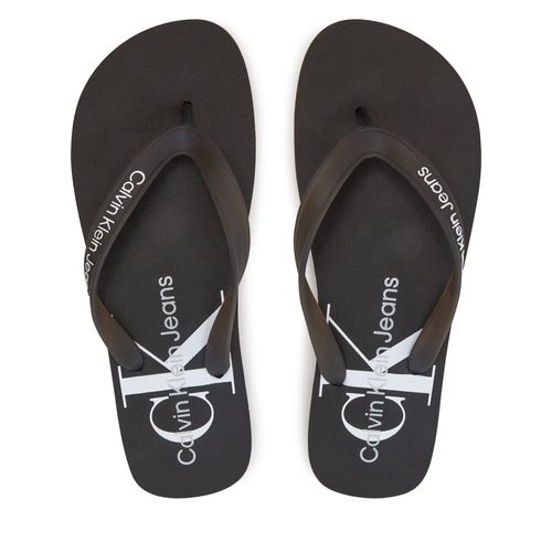 Tongs Calvin Klein Jeans Beach Sandal Monogram Tpu YM0YM00838 Noir - Chaussures.fr - Modalova