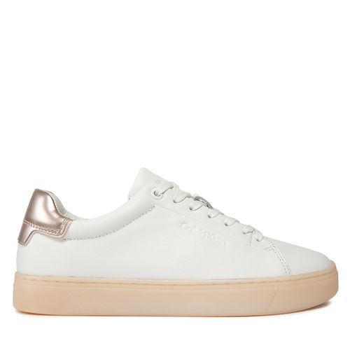 Sneakers Calvin Klein Cupsole Lace Up Pearl HW0HW01897 White/Crystal Gray 02Z - Chaussures.fr - Modalova