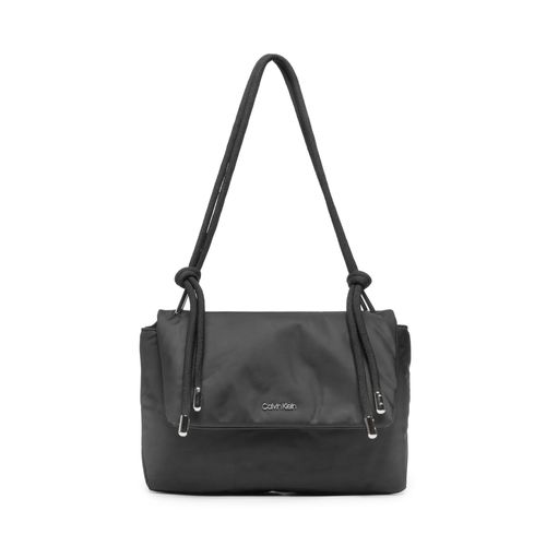Sac à main Calvin Klein Roped Shoulder Bag Nylon K60K609407 Noir - Chaussures.fr - Modalova