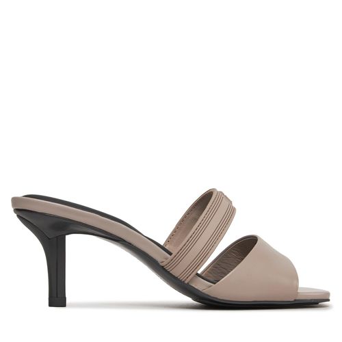Mules / sandales de bain Tommy Hilfiger Sporty Leather Mule FW0FW07640 Smooth Taupe PKB - Chaussures.fr - Modalova