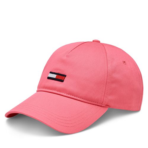 Casquette Tommy Jeans Elongated AW0AW15842 Pink Alert THW - Chaussures.fr - Modalova