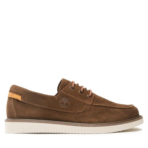 Chaussures basses Timberland Newmarket II Lthr Boat TB0A5REM9681 Dark Brown Suede - Chaussures.fr - Modalova