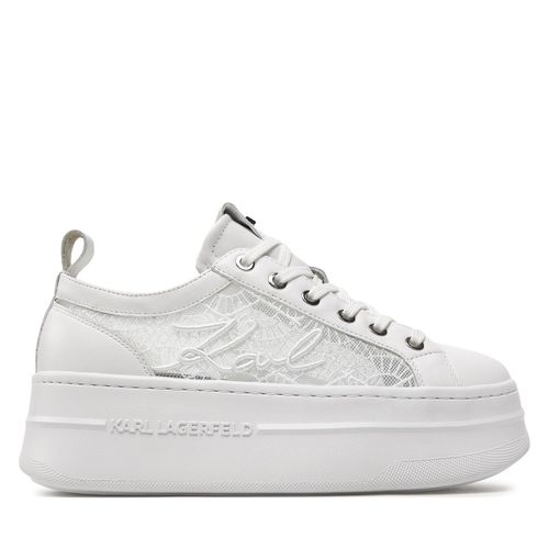 Sneakers KARL LAGERFELD KL65028 White Lthr/Textile 411 - Chaussures.fr - Modalova