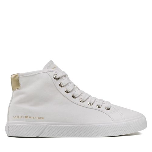 Sneakers Tommy Hilfiger Essential Highcut Sneaker FW0FW07120 White YBS - Chaussures.fr - Modalova