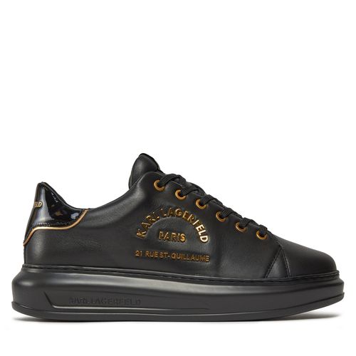 Sneakers KARL LAGERFELD KL52539 Black Lthr w/Gold 00G - Chaussures.fr - Modalova