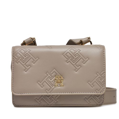 Sac à main Tommy Hilfiger Th Refined Crossover Mono AW0AW15727 Smooth Taupe PKB - Chaussures.fr - Modalova