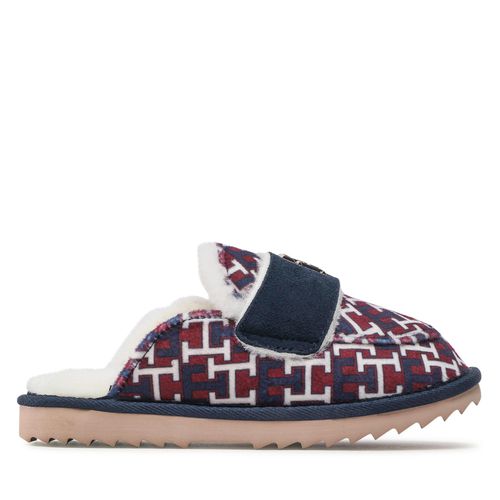 Chaussons Tommy Hilfiger Loafer Mule Slipper Monogram FW0FW06716 Multicolore - Chaussures.fr - Modalova