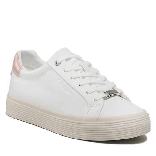 Sneakers Calvin Klein Vulc Lace Up HW0HW01372 White/Pink Mix 0LE - Chaussures.fr - Modalova