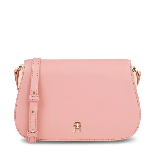 Sac à main Tommy Hilfiger Th Spring Chic Flap Crossover AW0AW15974 Rose - Chaussures.fr - Modalova