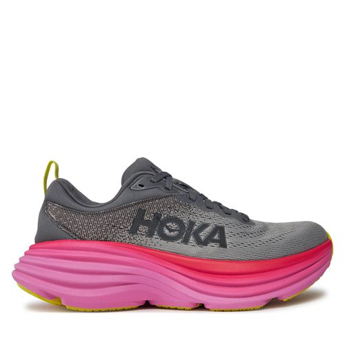 Chaussures Hoka Bondi 8 1127952 Castlerock / Strawberry CSRW - Chaussures.fr - Modalova