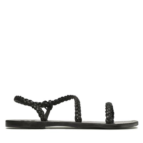 Sandales Manebi Sandals S 6.4 Y0 All Black Braid - Chaussures.fr - Modalova