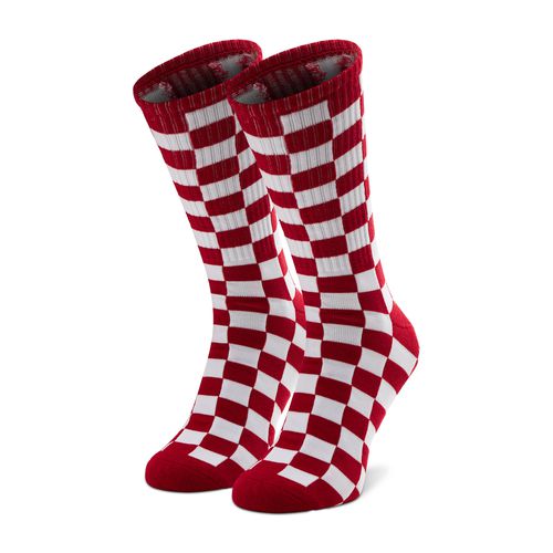Chaussettes hautes Vans Checkerboard Crew VN0A3H3ORLM1 Red/White Check - Chaussures.fr - Modalova