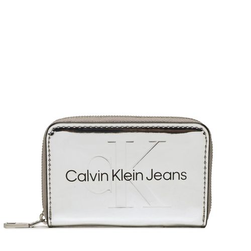 Portefeuille petit format Calvin Klein Jeans Sculpted Med Zip Around K60K610405 01O - Chaussures.fr - Modalova