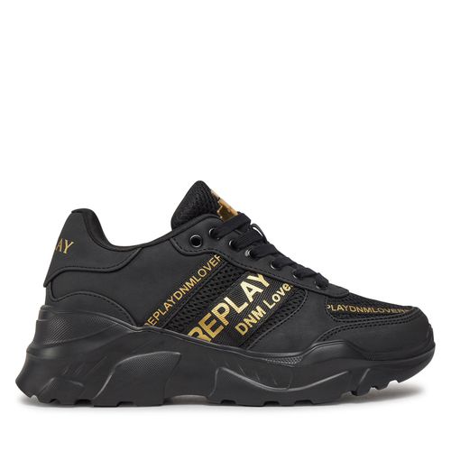 Sneakers Replay GWS7Z .000.C0007S Black Gold - Chaussures.fr - Modalova