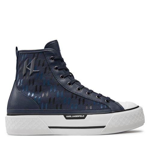 Sneakers KARL LAGERFELD KL50454 Navy Synth Textile w/Blue HAB - Chaussures.fr - Modalova
