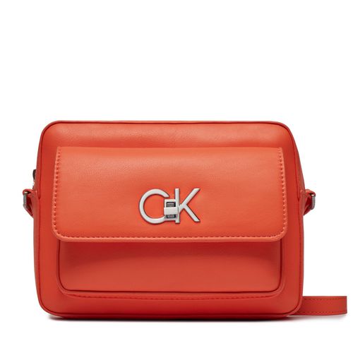 Sac à main Calvin Klein Re-Lock Camera Bag W/Flap K60K611083 Orange - Chaussures.fr - Modalova