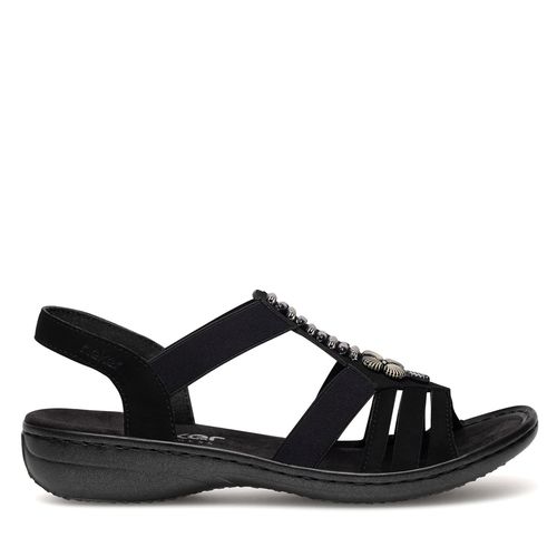 Sandales Rieker 60806-00 Noir - Chaussures.fr - Modalova