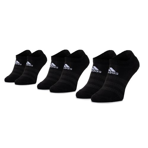 Lot de 3 paires de chaussettes basses unisexe adidas Cush Low 3PP DZ9385 Black/Black/Black - Chaussures.fr - Modalova