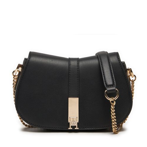 Sac à main Tommy Hilfiger Heritage Crossover Chain AW0AW16287 Noir - Chaussures.fr - Modalova