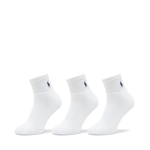 Lot de 3 paires de chaussettes hautes Polo Ralph Lauren 449655220003 White - Chaussures.fr - Modalova