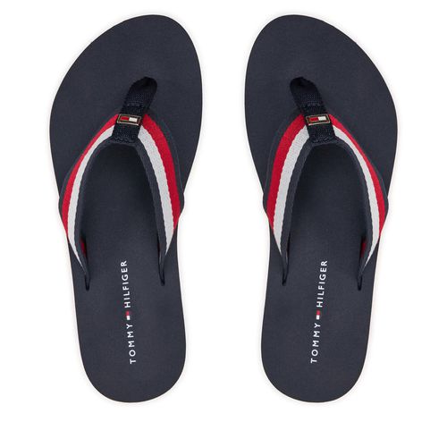 Tongs Tommy Hilfiger Corporate Beach Sandal FW0FW07986 Multicolore - Chaussures.fr - Modalova