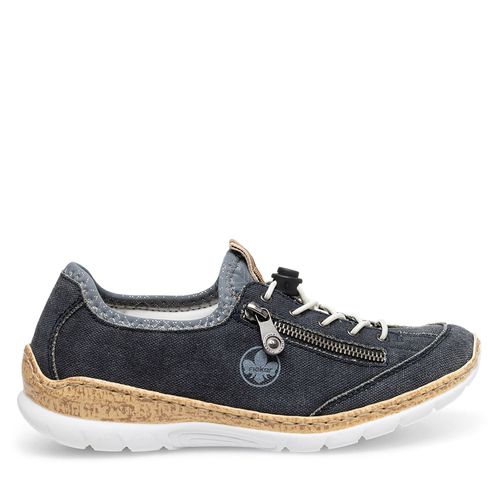 Sneakers Rieker N4263-16 Bleu marine - Chaussures.fr - Modalova