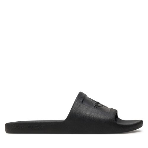 Mules / sandales de bain Calvin Klein Jeans Slide Monogram Debossed Eva YM0YM00060 Black BEH - Chaussures.fr - Modalova