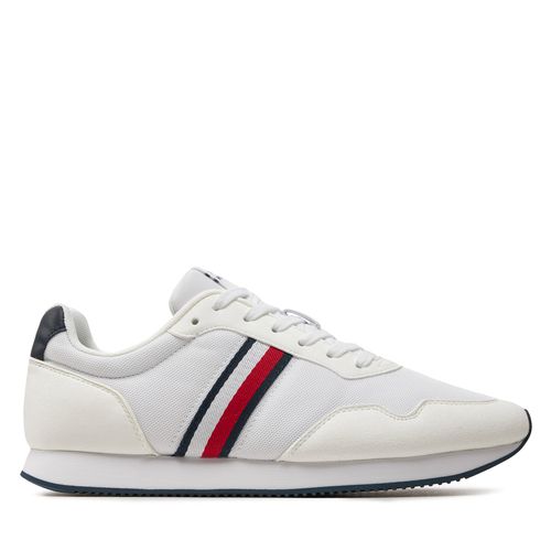 Sneakers Tommy Hilfiger Lo Runner Mix FM0FM04958 White YBS - Chaussures.fr - Modalova