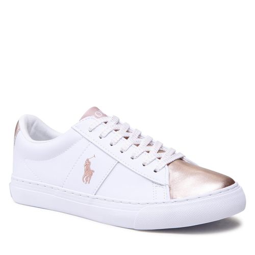 Sneakers Polo Ralph Lauren Sayer RF104122 White Smooth/Rose Gold Metallic w/ Rose PP - Chaussures.fr - Modalova