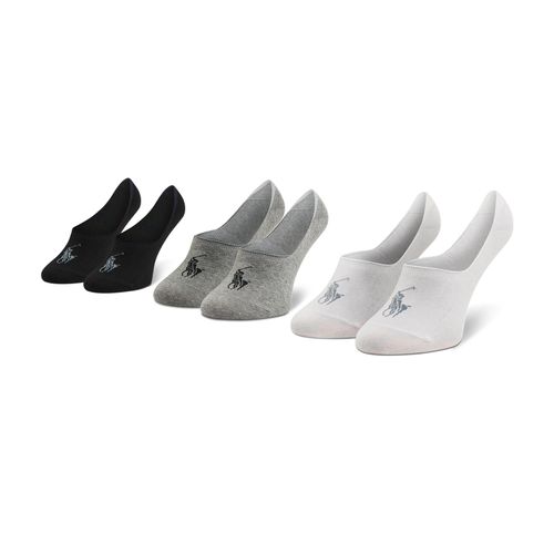 Lot de 3 paires de socquettes unisexe Polo Ralph Lauren 449799742001 r. OS Black/White/Grey - Chaussures.fr - Modalova