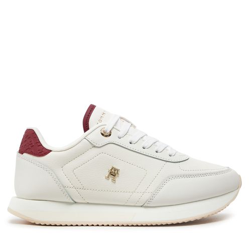 Sneakers Tommy Hilfiger Elevated Essent Runner Monogram FW0FW08285 Blanc - Chaussures.fr - Modalova