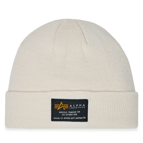 Bonnet Alpha Industries Crew Beanie 128924 Blanc - Chaussures.fr - Modalova