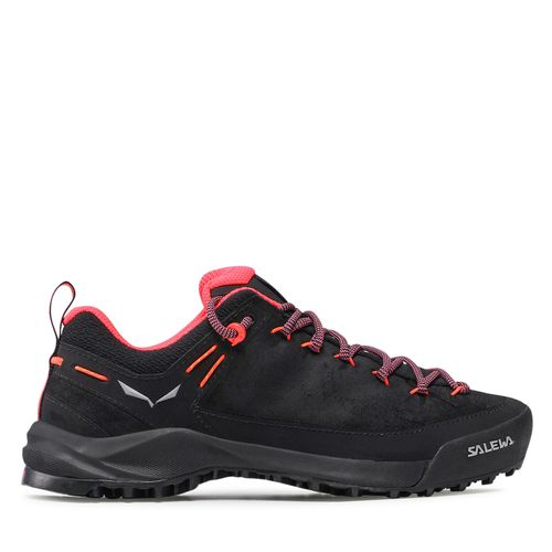 Chaussures de trekking Salewa Ws Wildfire Leather 61396-0936 Black/Fluo Coral - Chaussures.fr - Modalova