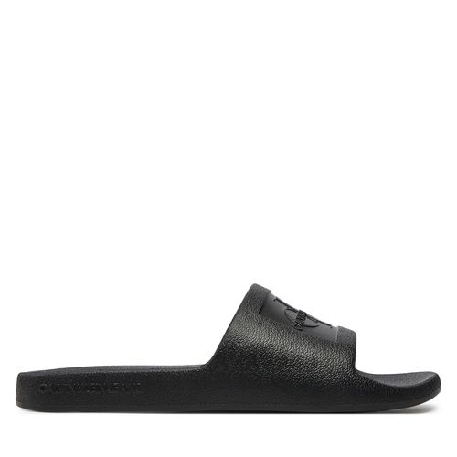 Mules / sandales de bain Calvin Klein Jeans Slide Monogram Debossed Eva YW0YW00102 Black BEH - Chaussures.fr - Modalova