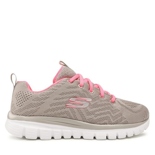 Chaussures Skechers Get Connected 12615/GYCL Gray/Coral - Chaussures.fr - Modalova