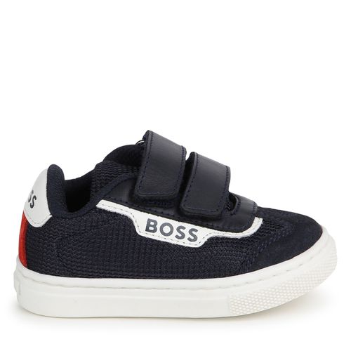 Sneakers Boss J50874 M Bleu marine - Chaussures.fr - Modalova