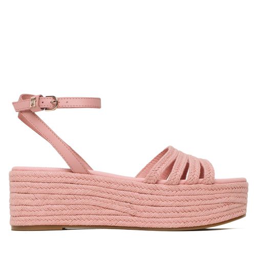 Espadrilles Tommy Hilfiger Essenital Flatform Sandal FW0FW07161 Rose - Chaussures.fr - Modalova