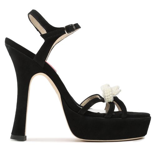 Sandales Custommade Arlina Pearl Bow 999621047 Noir - Chaussures.fr - Modalova