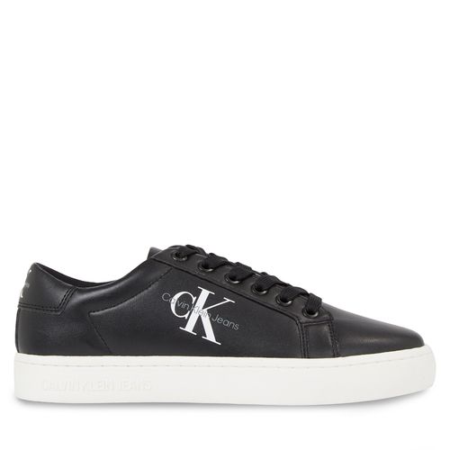 Sneakers Calvin Klein Jeans Classic Cupsole Laceup Lth Wn YW0YW01269 Black/Bright White BEH - Chaussures.fr - Modalova