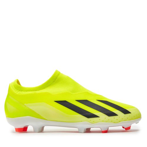 Chaussures de football adidas X Crazyfast League Laceless Firm Ground Boots IF0689 Jaune - Chaussures.fr - Modalova