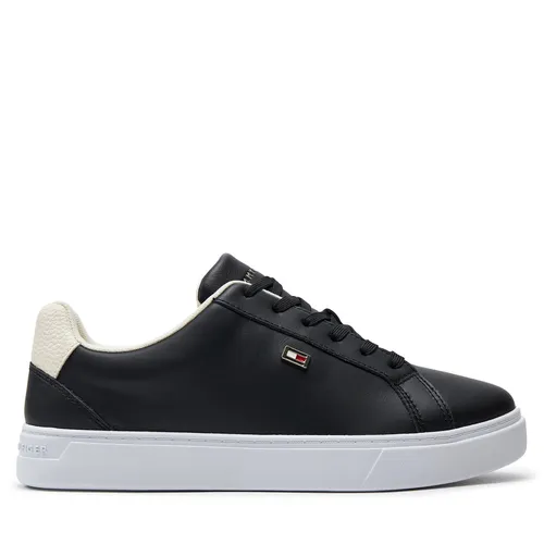 Sneakers Tommy Hilfiger Flag Court Sneaker FW0FW08072 Black BDS - Chaussures.fr - Modalova