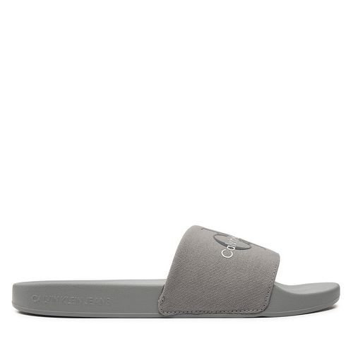 Mules / sandales de bain Calvin Klein Jeans Slide Monogram Co YM0YM00061 Gris - Chaussures.fr - Modalova