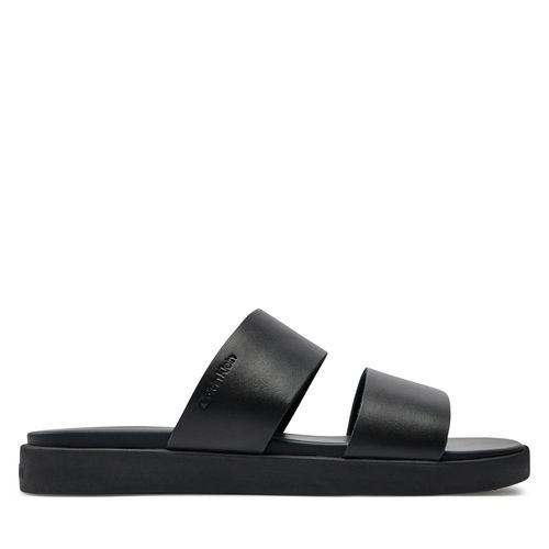 Mules / sandales de bain Calvin Klein Double Strap HM0HM01414 Noir - Chaussures.fr - Modalova