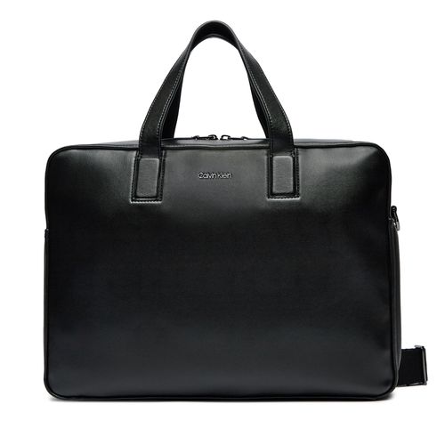 Sac ordinateur Calvin Klein Line Quilt Pu Laptop Bag K50K511876 Noir - Chaussures.fr - Modalova