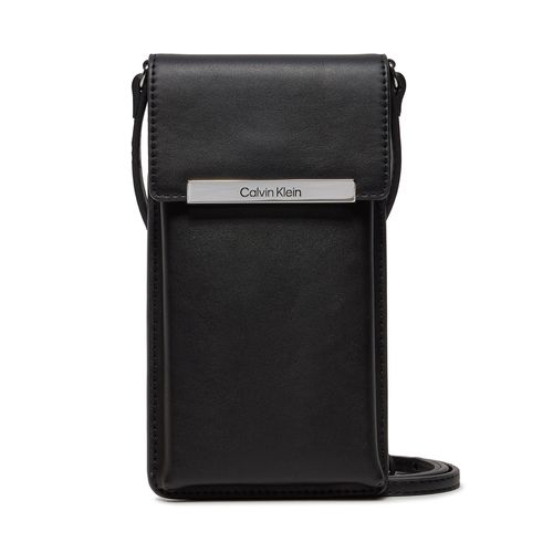 Pochette pour téléphone Calvin Klein Ck Linear Phone Crossbody K60K612192 Noir - Chaussures.fr - Modalova