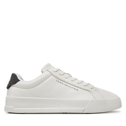 Sneakers Tommy Hilfiger Court FM0FM05207 Écru - Chaussures.fr - Modalova