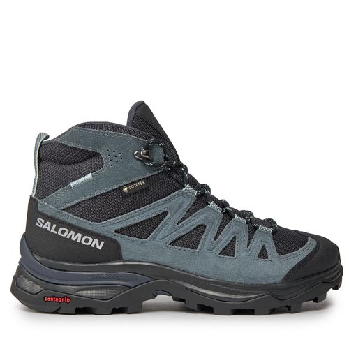 Chaussures de trekking Salomon X Ward Leather Mid GORE-TEX L47182000 India Ink/Black/Stormy Weather - Chaussures.fr - Modalova
