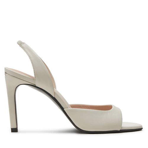 Sandales Calvin Klein Heel D'Orsay Sandal 90 Lth HW0HW02124 Écru - Chaussures.fr - Modalova