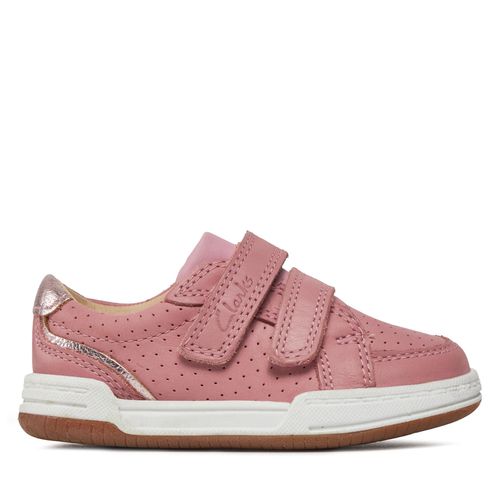Sneakers Clarks Fawn Solo T 261589896 Light Pink Leather - Chaussures.fr - Modalova